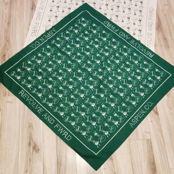 Revolve+FWRD, Aspen Set Of 2 Scarves, Cowgirl/Roping/Lasso, 43", Green/White - Picture 5 of 16